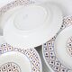 Lot de 6 assiettes K & G Lunéville, modèle Thann France 1920/1930