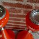 2 ashtrays 70' tulip vintage orange 50 cm