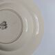 Hollow decorative plate Choisy-le-Roi black flowers and border