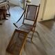 Wooden cane lounge chair