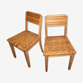 Set of two cannate chairs reconstruction