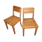 Set of two cannate chairs reconstruction