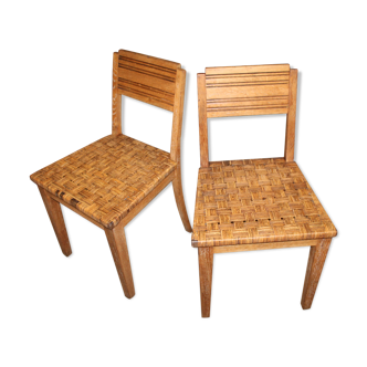 Set of two cannate chairs reconstruction