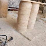 Travertine Console Table