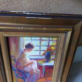 Peinture à l'huile signée