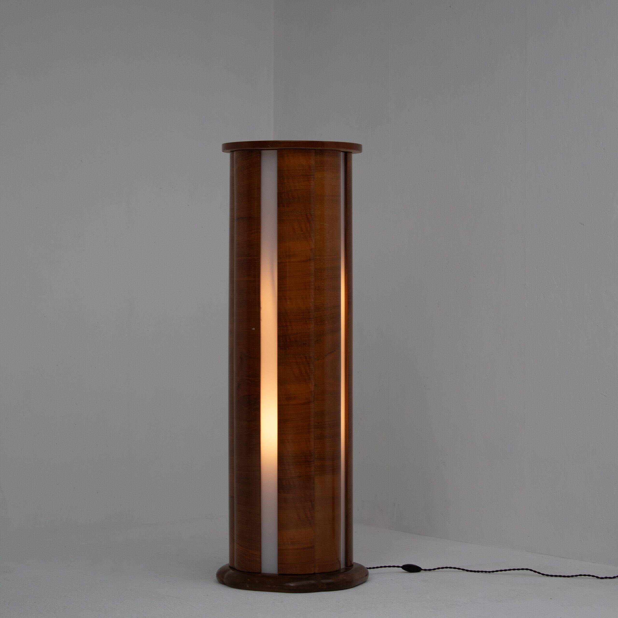 Art Deco Cylindrical Floor Lamp – 1930s