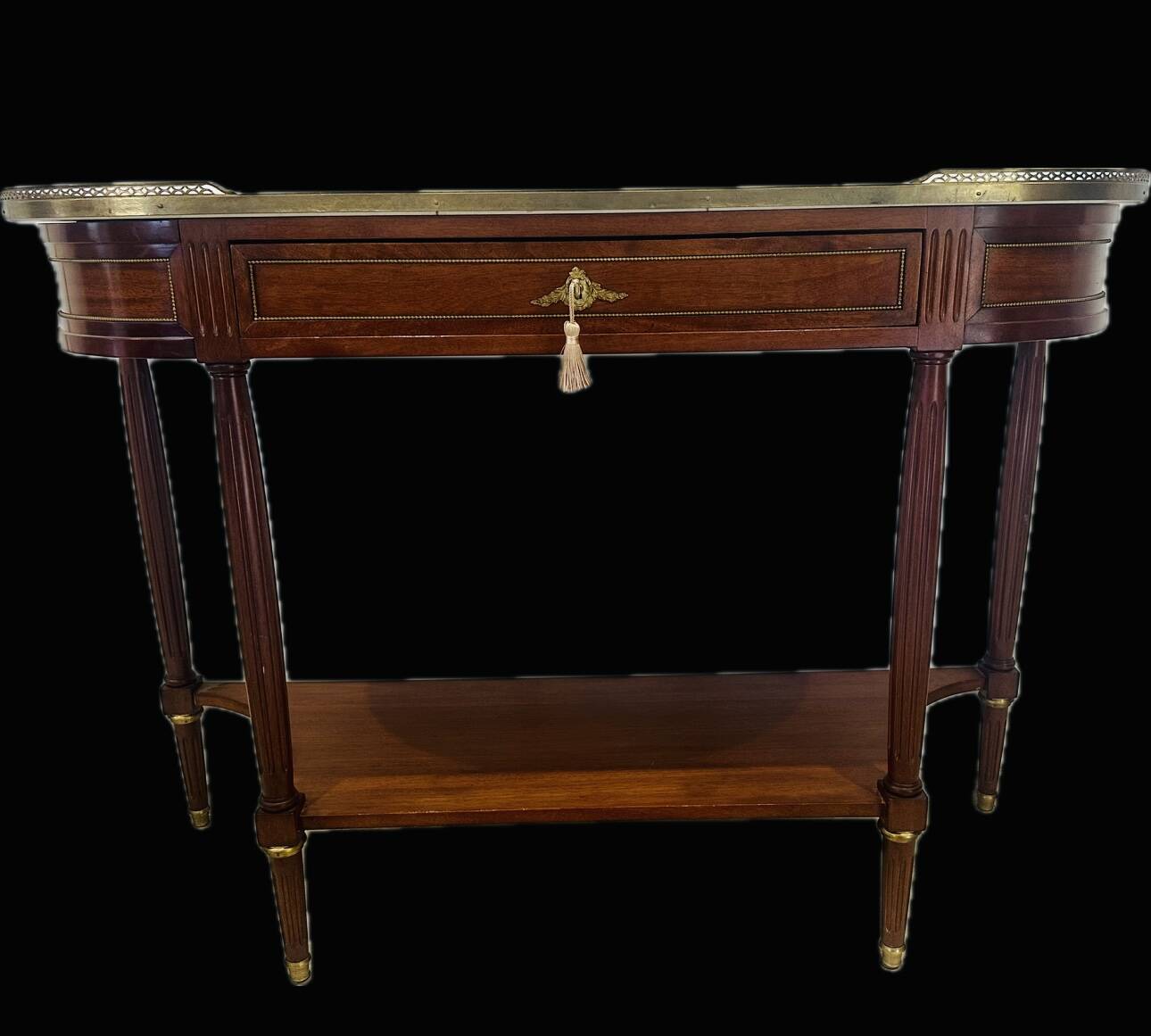 Louis XVI style mahogany console, 19th century