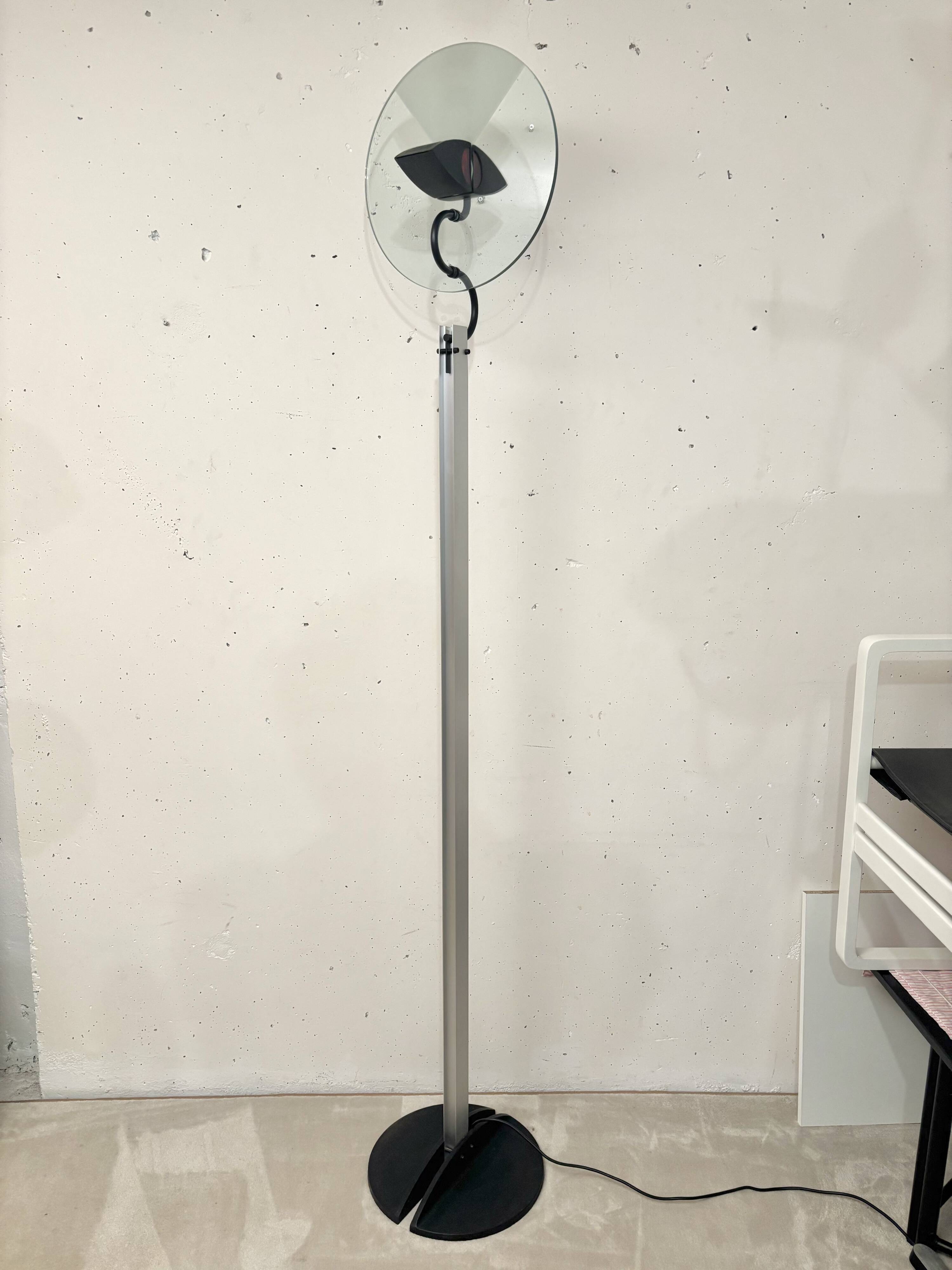 Olimpia floor lamp, Carlo Forcolini, artemide 1980