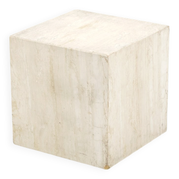 Vintage Travertine Side Table