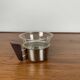 Set of 4 metal and glass cups, 1970