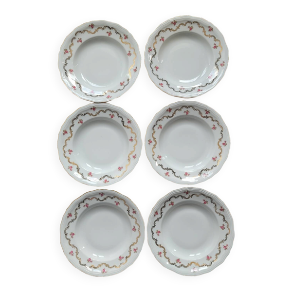 6 assiettes creuses Bavaria