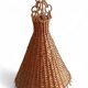 Suspension en osier rustique des années 1950, Espagne.