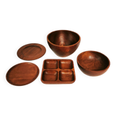 Mid Century Teak Dinnerware, 1960s