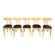 (Lot) 5 chairs model Banane stamped Lutherma (Restored)