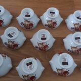 Pyrolux Lourioux porcelain soup bowls