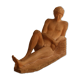Terre cuite jeune homme nu allongé, 1988