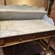 Louis Philip style marble top dressing table or dressing table with walnut base