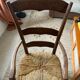 Fauteuil en paille art populaire