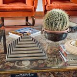 Ziggurat-shaped stacked trays / vide poche sculpture, Italy 1970s