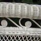 Ancient rattan headboard