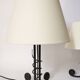 Pair of Art Deco lamps in wrought iron circa 1930