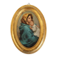Vintage Madonna oval gold frame