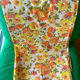 Superb vintage floral printed bolster cover from the seventies.
