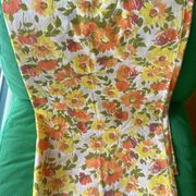 Superb vintage floral printed bolster cover from the seventies.