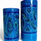 Vases en céramique Rimini Blu d'Aldo Londi, Bitossi, Italie, années 1960.