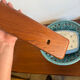 Scandinavian coat rack in solid teak from the 1970s.