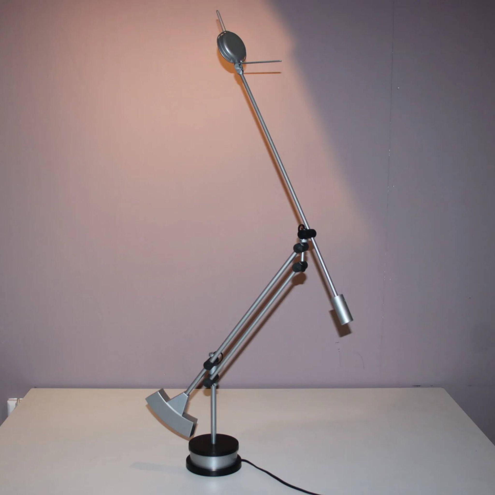 1980s adjustable desk lamp by Edwin Klein for Indoor, Netherlands