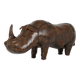 XL Rhinoceros Leather Footstool by Dimitri Omersa