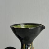 Pitcher, hand painted ceramic decorative pottery