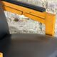 Armchair with vintage system 1950 in wood and imitation
