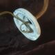 Swan neck and tulip glass wall light, porcelain lamp