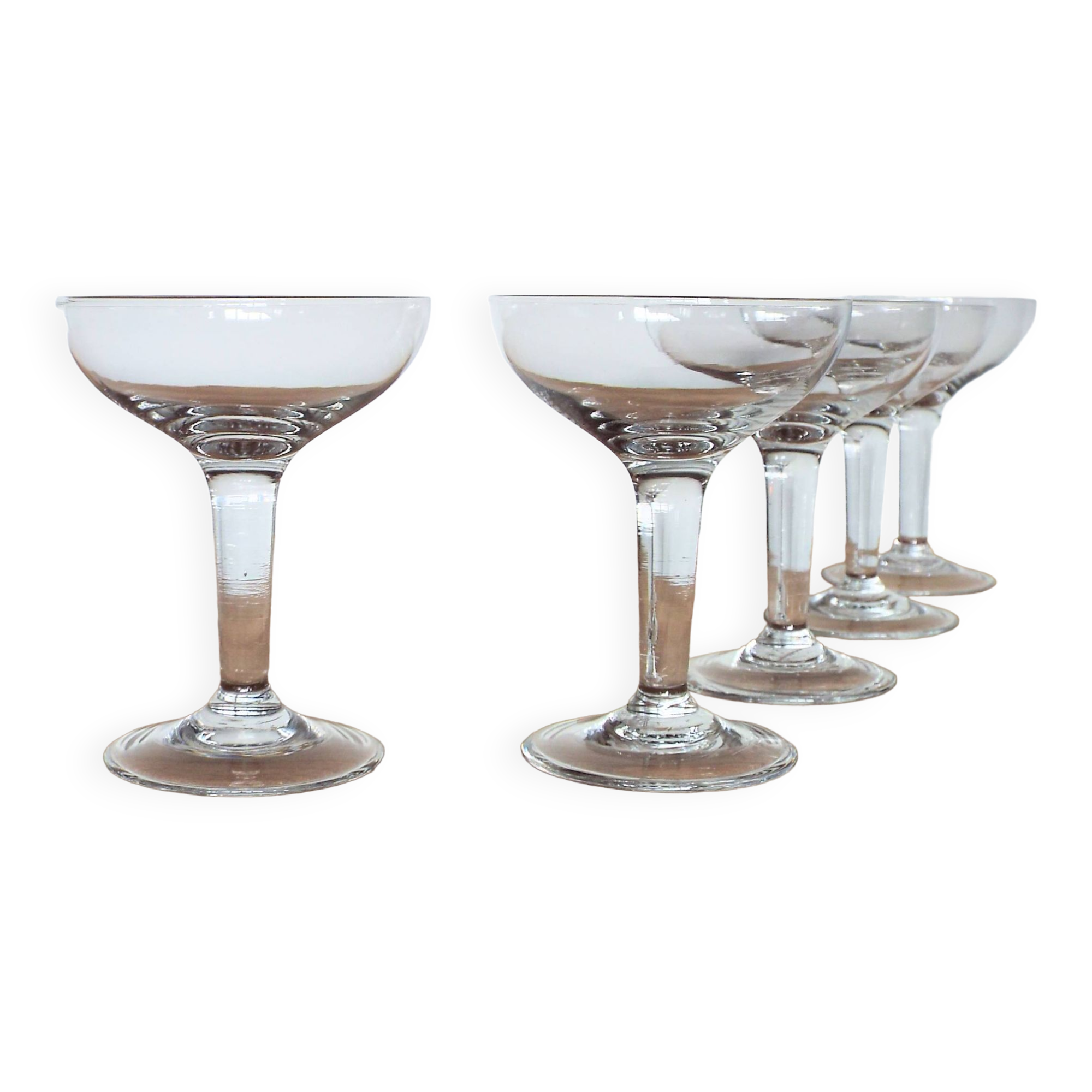 5 bistro champagne glasses