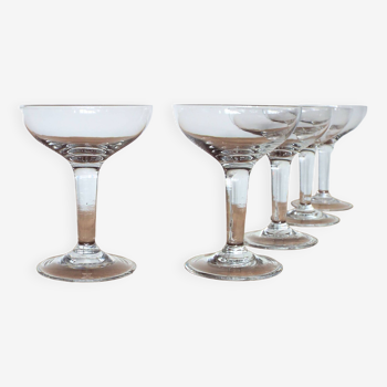 5 bistro champagne glasses