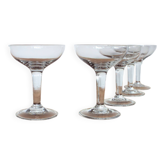 5 bistro champagne glasses