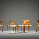 Chaises de salle à manger modèle 83 en teck par Niels Otto Møller pour J.L. Møllers, années 1960, lot de 6