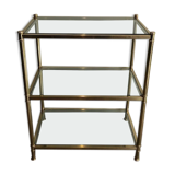Three-floor brass console