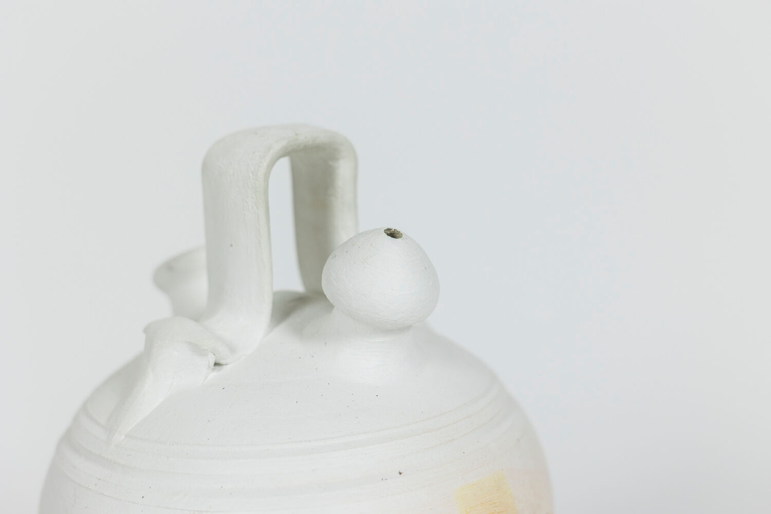 Painted terracotta vase, contemporary work
