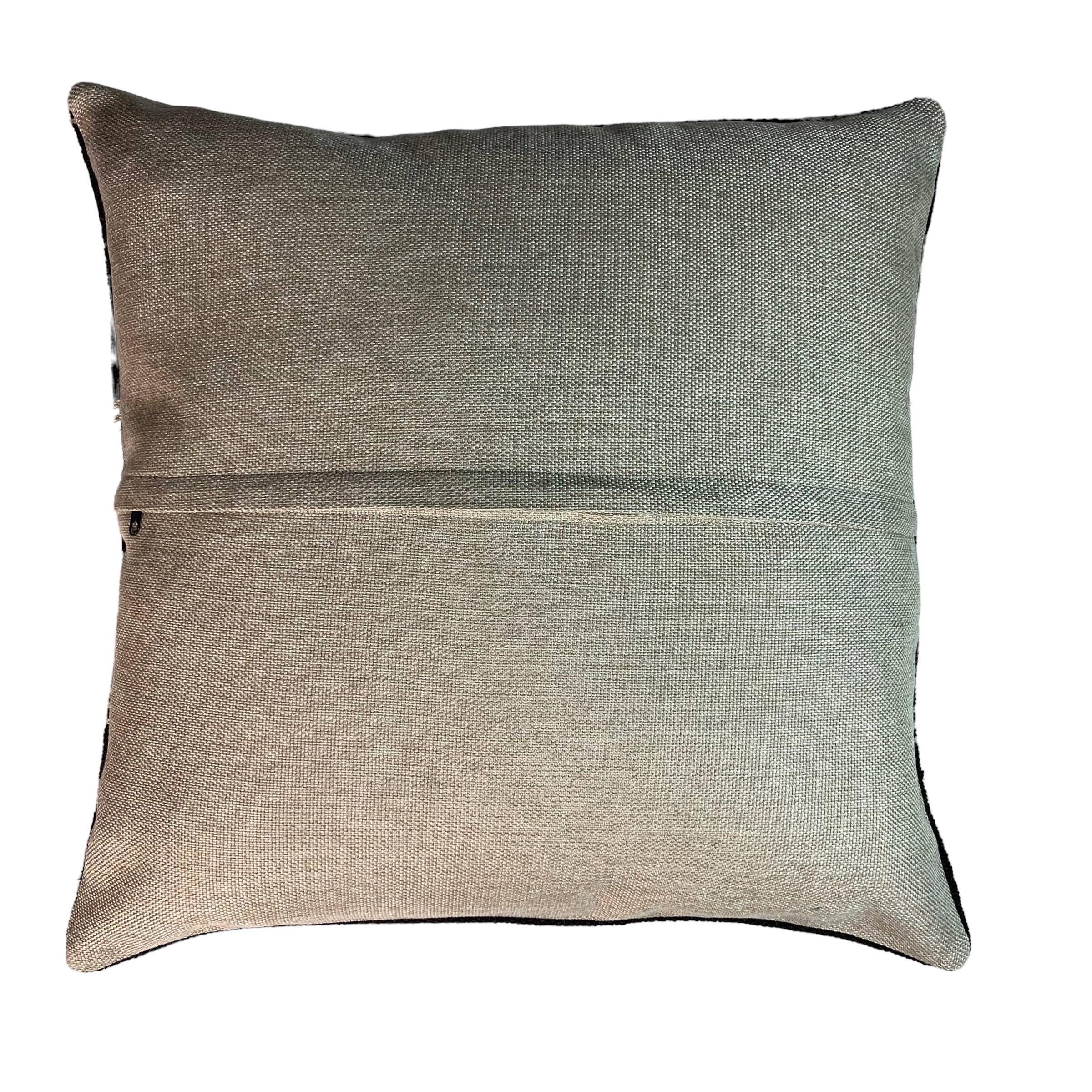 Vintage turkish kilim cushion cover , 55 x 55 cm