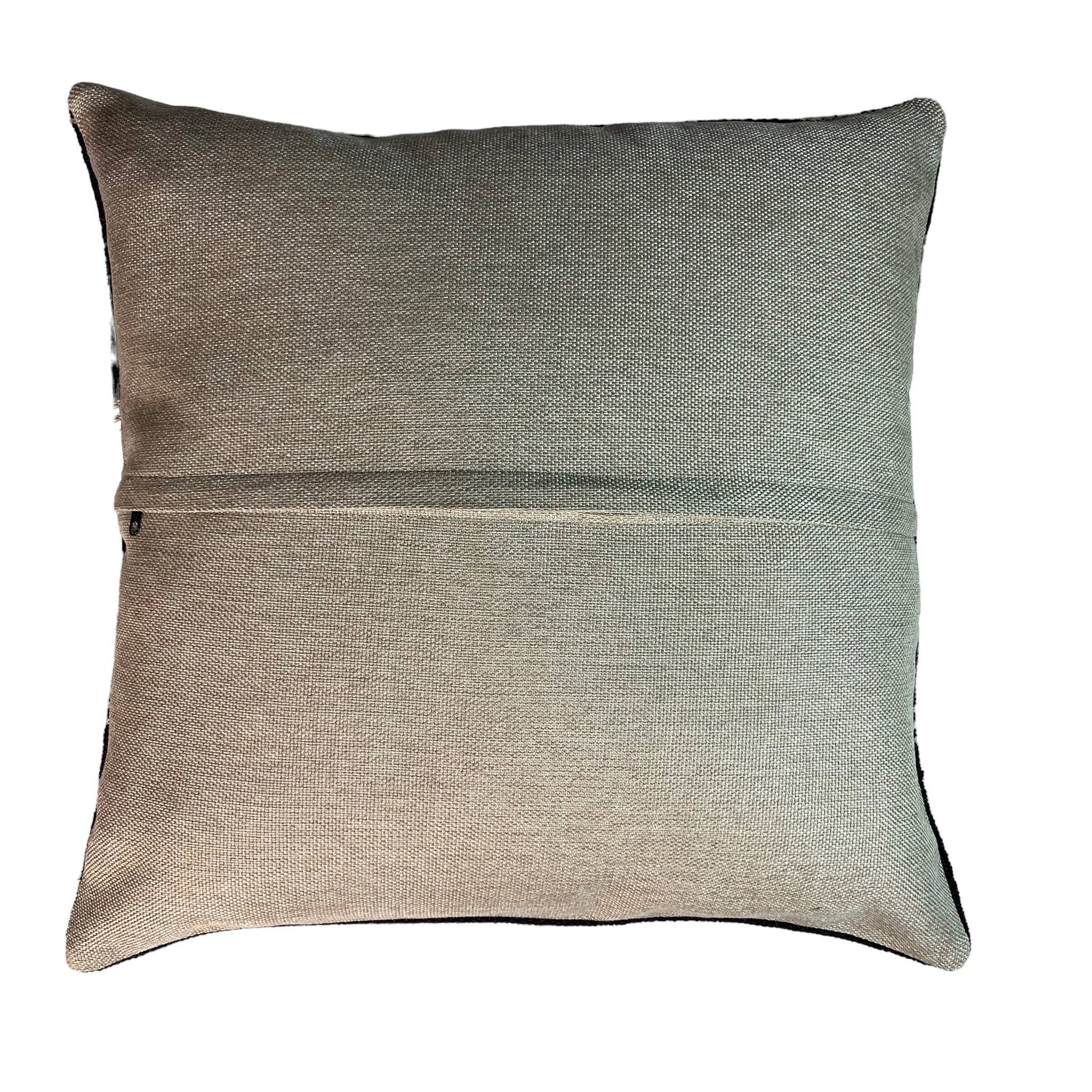 Vintage turkish kilim cushion cover , 55 x 55 cm