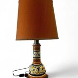Vintage orange Portuguese table lamp