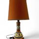 Vintage orange Portuguese table lamp