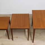 Scandinavian nesting tables "Kvalitet Form Funktion" in teak, 1960