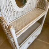 Vintage wicker shelf