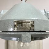 Grey industrial explosion proof lamp, 1970s