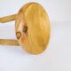 Modern Scandinavian Sculptural Stool, Pine, Sweden, 1970s