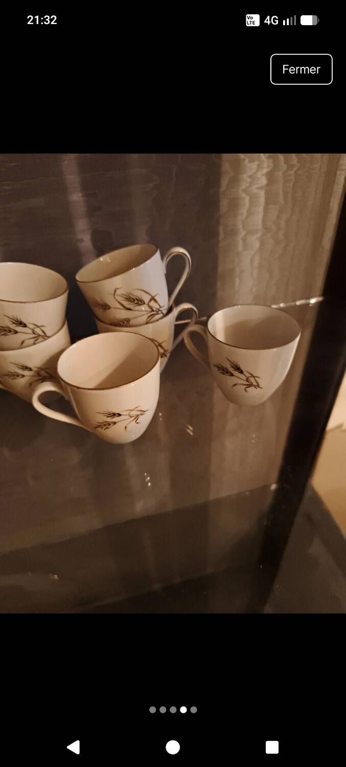Bavarian porcelain cups